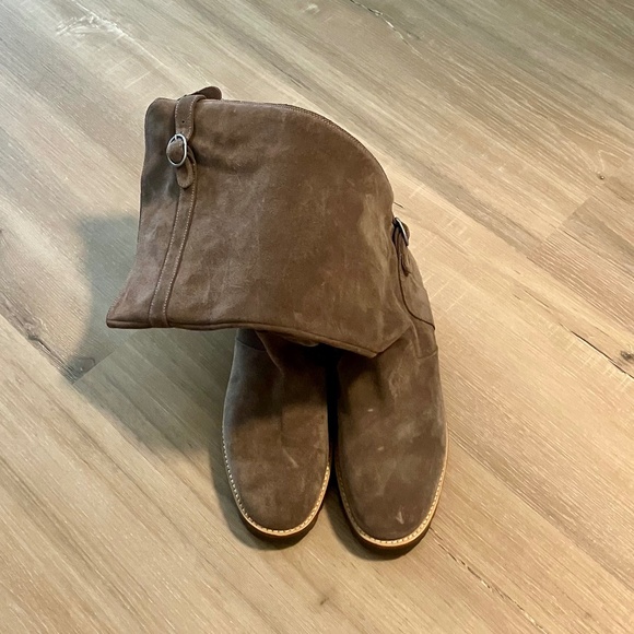 Manolo Blahnik Baffin Suede Riding Boots - Picture 4 of 7